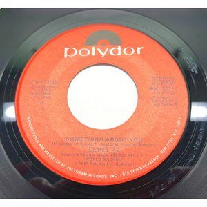 1985 Level 42 Something About You / Coup D'Etat 45 Pop Record Polydor VG+/NM